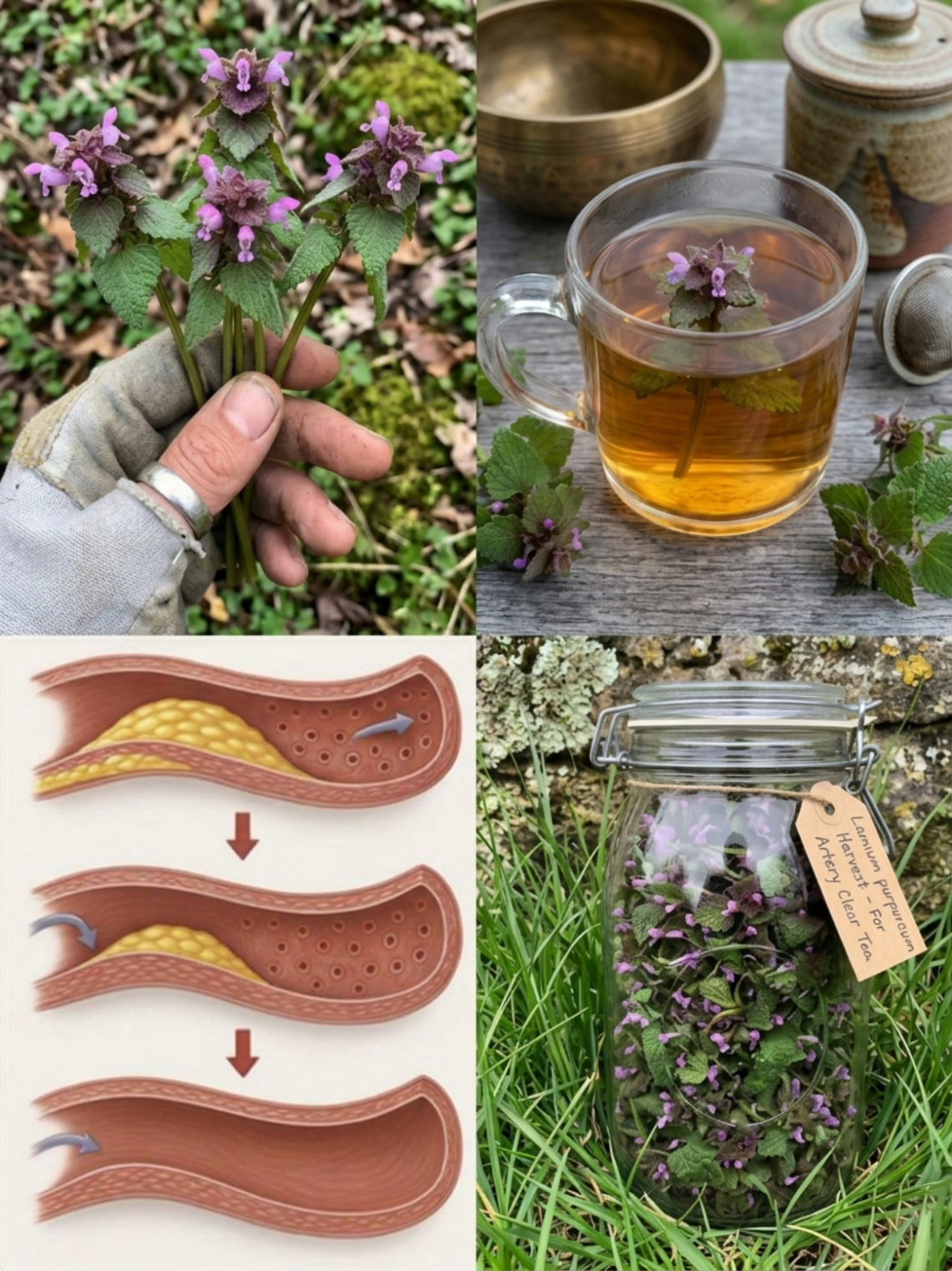 Purple Dead-Nettle Tea for Wellness: The Traditional Spring Herb People Mistake for an “Artery Clear” Remedy