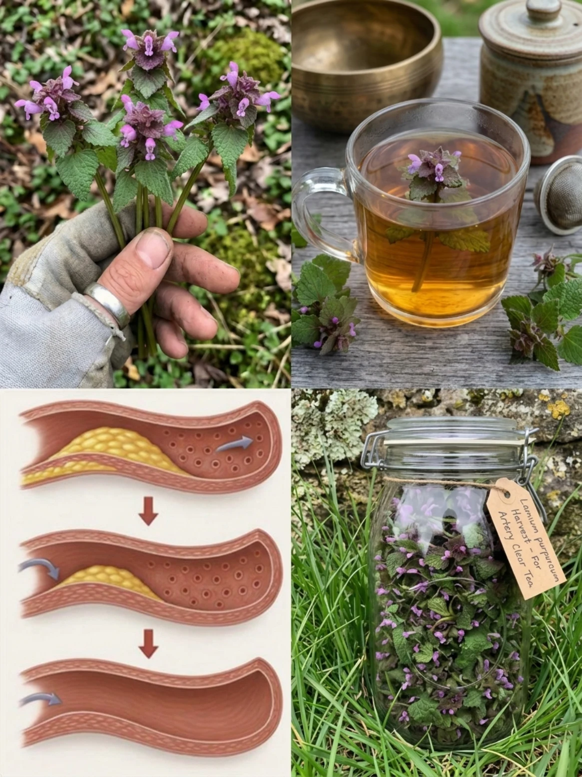 Purple Dead-Nettle Tea for Wellness: The Traditional Spring Herb People Mistake for an “Artery Clear” Remedy