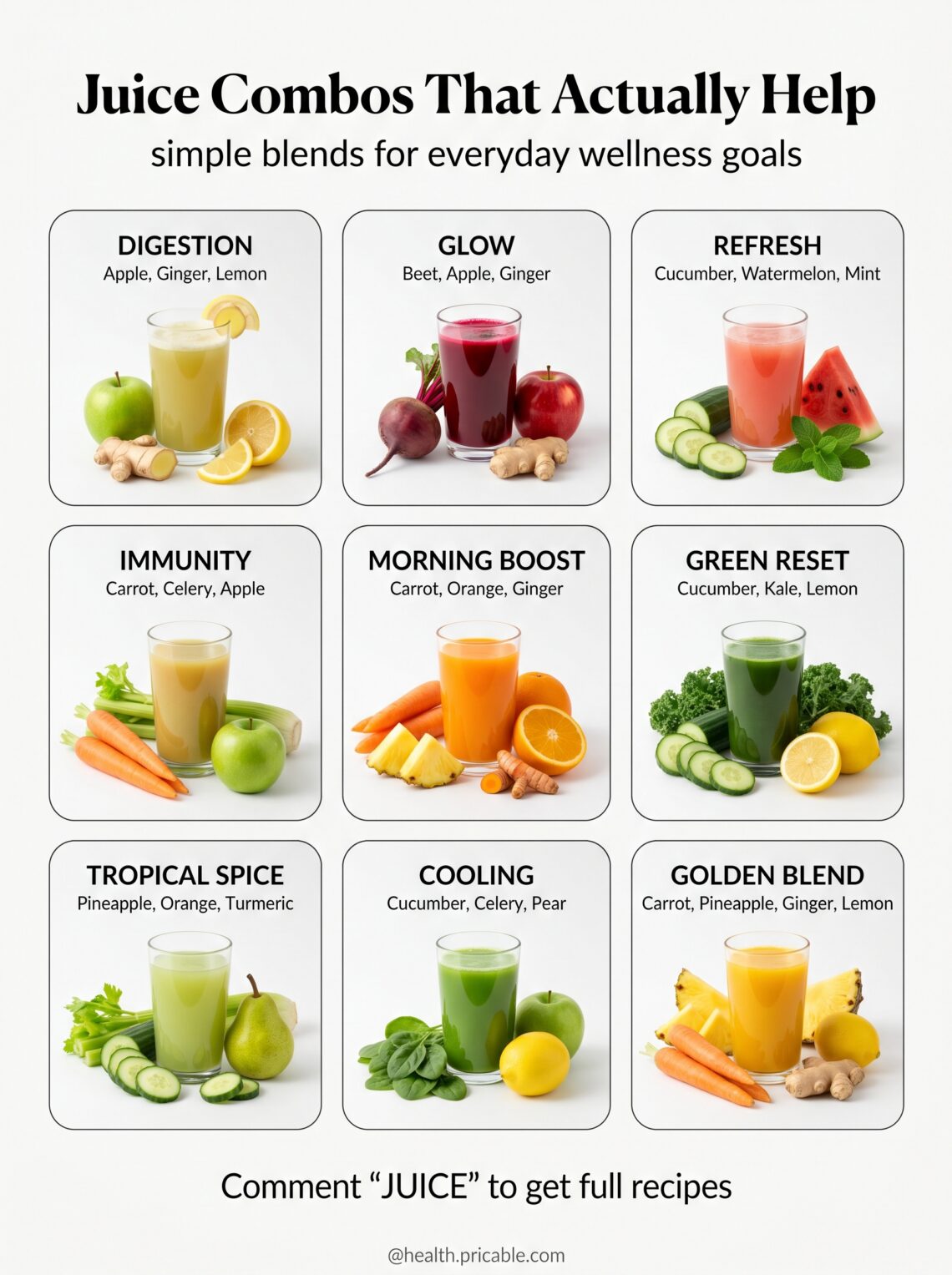 9 Juice Combos That Actually Help Your Health