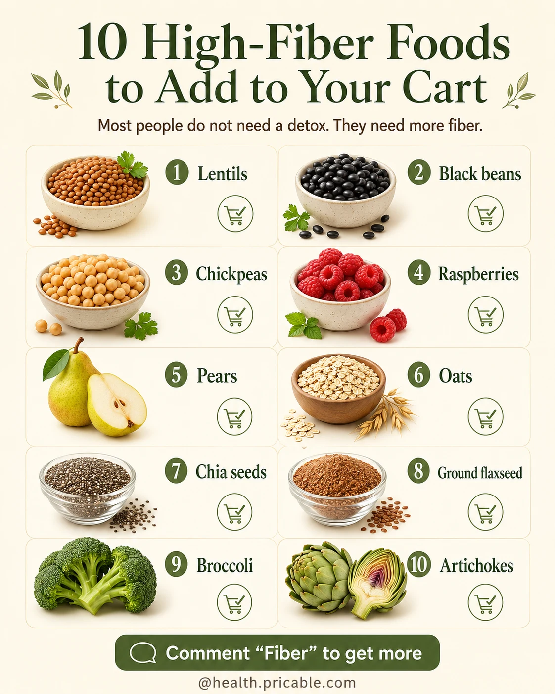 10 High-Fiber Foods to Add to Your Cart for Better Digestion, Fullness, and Everyday Nutrition