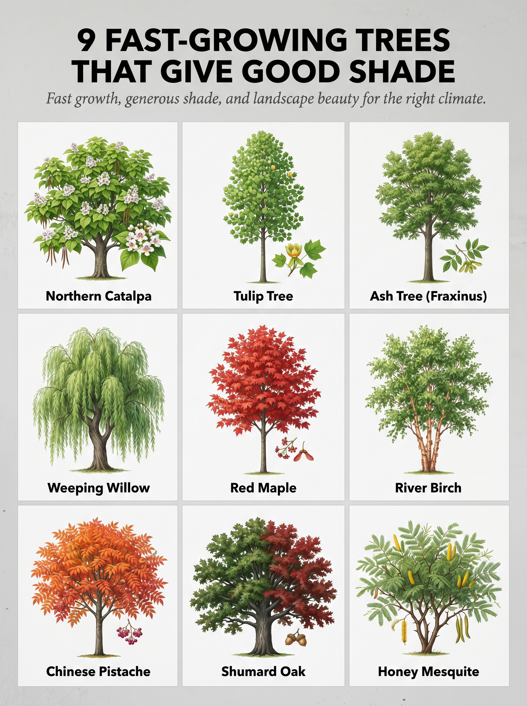 9 Fast Growing Shade Trees That Add Cooling Comfort, Beauty, and Long-Term Value to Your Yard