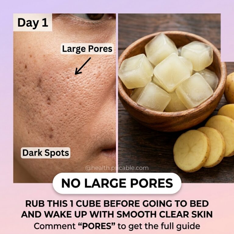 A wooden bowl filled with yellowish-white potato ice cubes surrounded by slices of raw potato and a whole potato on a da