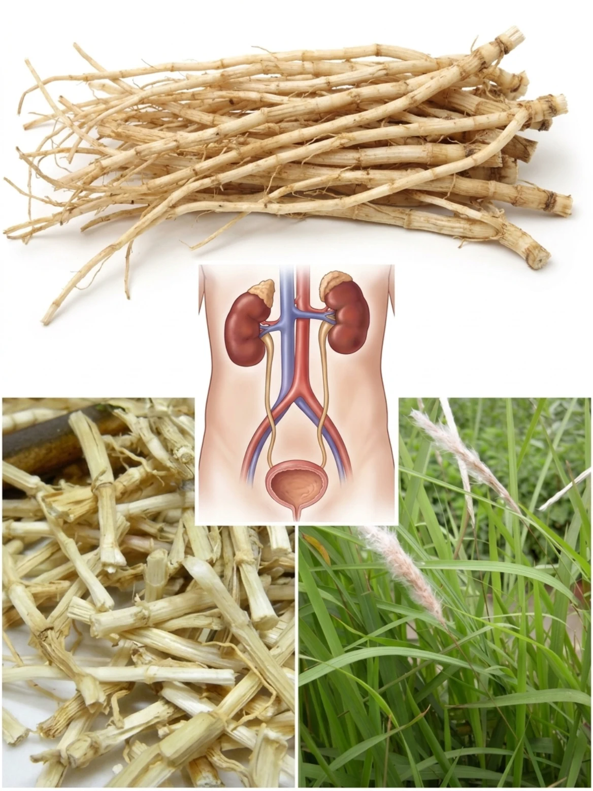 Cogon Grass Root Tea for Kidney and Urinary Comfort