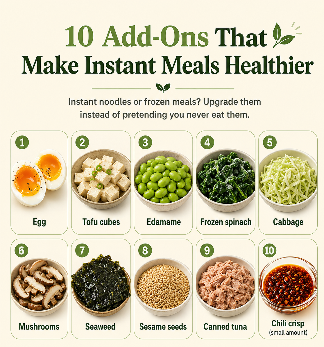 10 Add-Ons That Make Instant Meals Healthier Without Making Life HarderV
