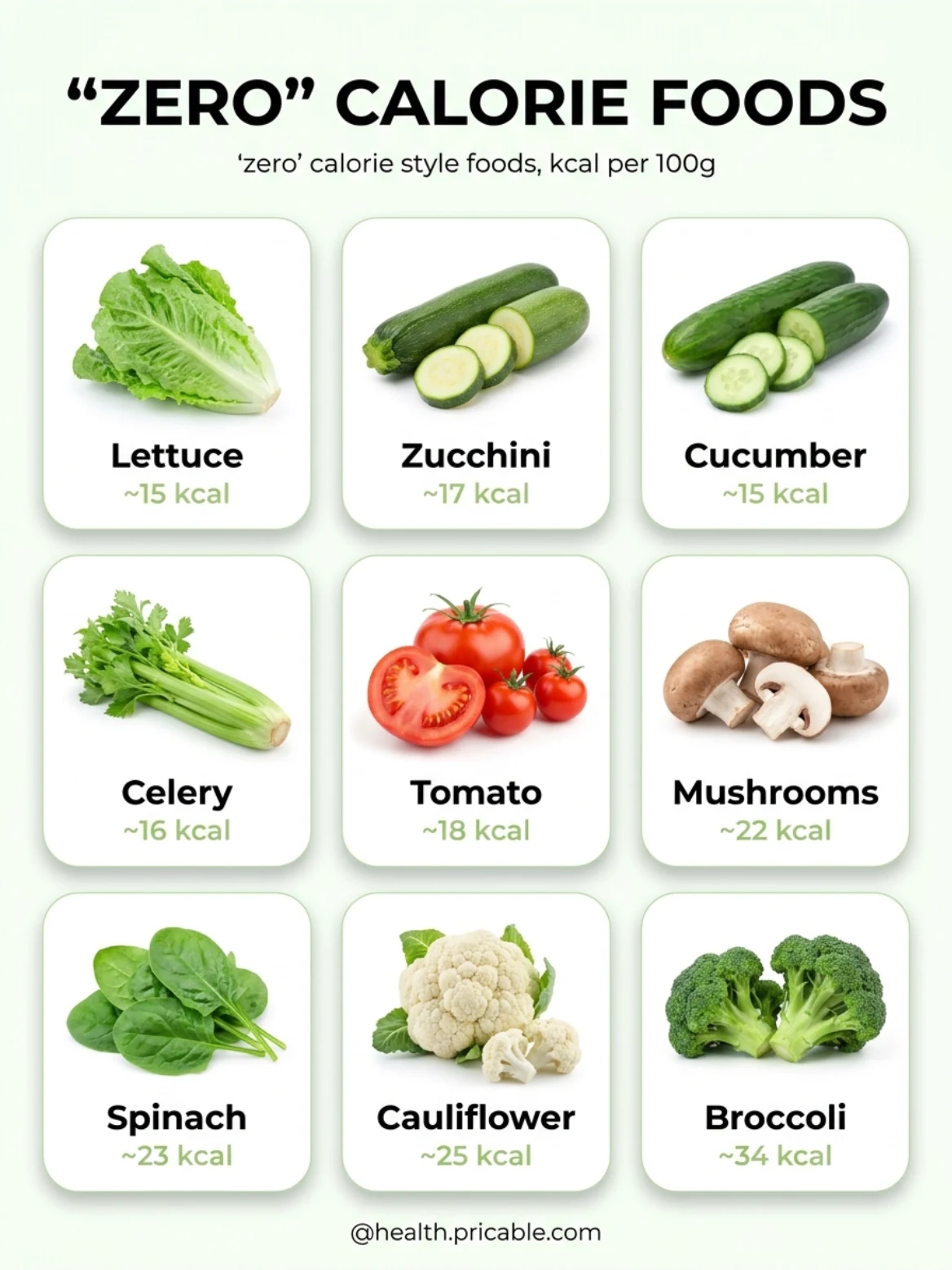  9 “Zero” Calorie Foods That Help You Eat Lighter Without Feeling Deprived
