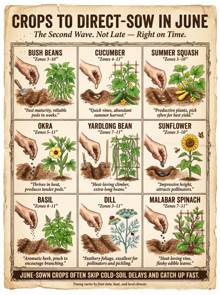 Crops to Direct-Sow in June: 9 Fast, Productive Plants That Thrive When Summer Soil Is Warm