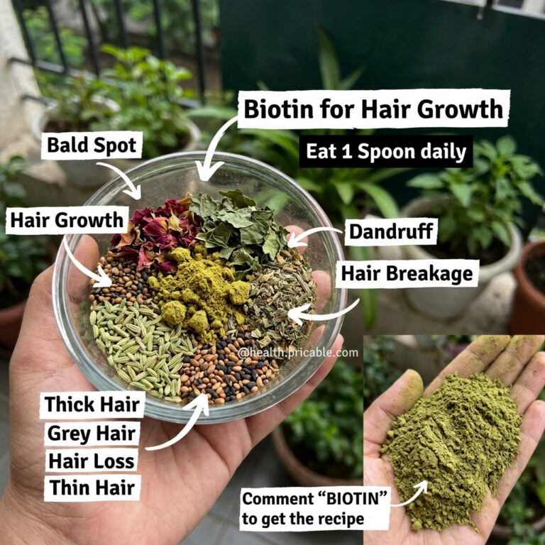 An overhead shot of a clear glass bowl filled with distinct piles of various natural ingredients like seeds dried herbs 