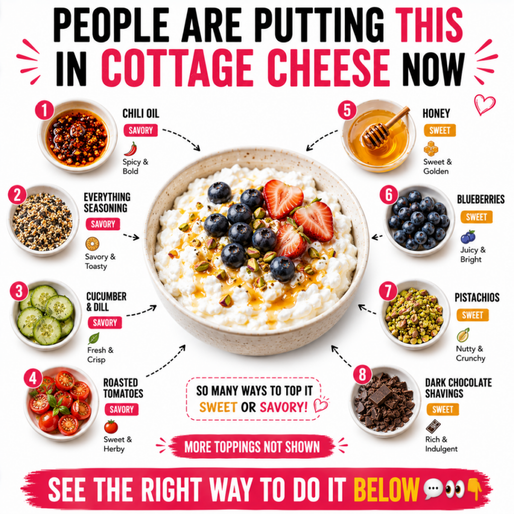 A beautiful Pinterest-friendly bowl of cottage cheese generously topped with fresh blueberries sliced strawberries a dri