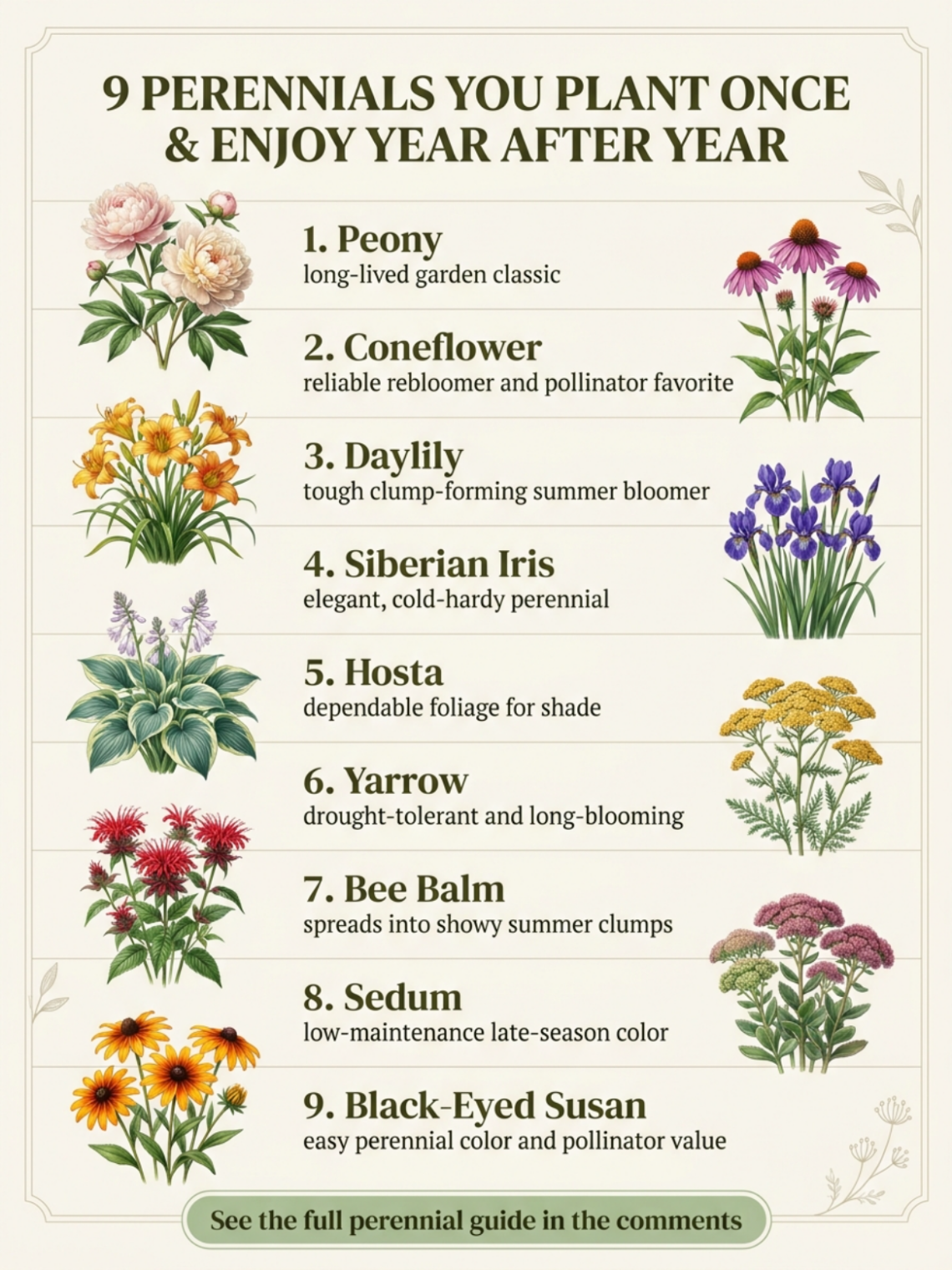 Plant Once, Enjoy Forever: 9 Must-Have Perennials for Your Garden