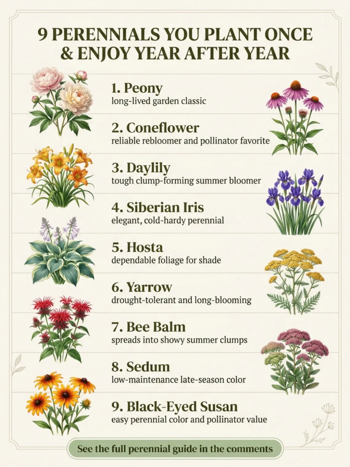 Plant Once, Enjoy Forever: 9 Must-Have Perennials for Your Garden