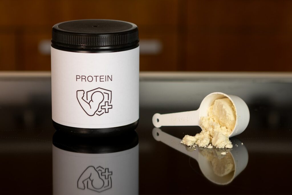 An infographic showing various protein sources like chicken fish eggs Greek yogurt and lentils with visual representatio