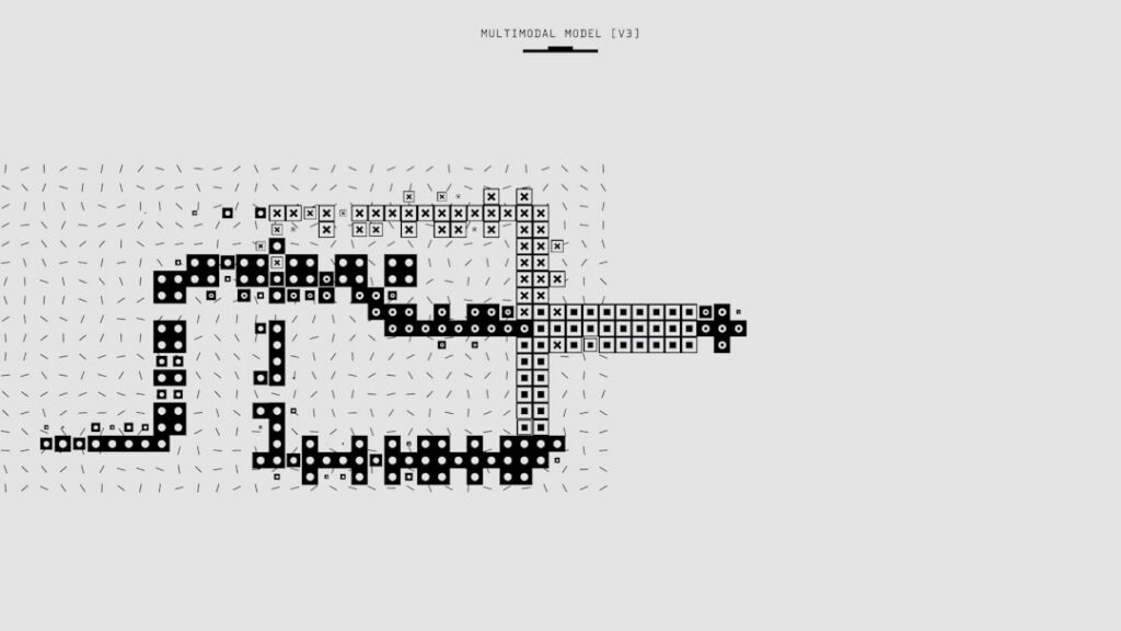 A diagram of a water pipe puzzle showing water flowing from a source at the top through a network of pipes towards four 