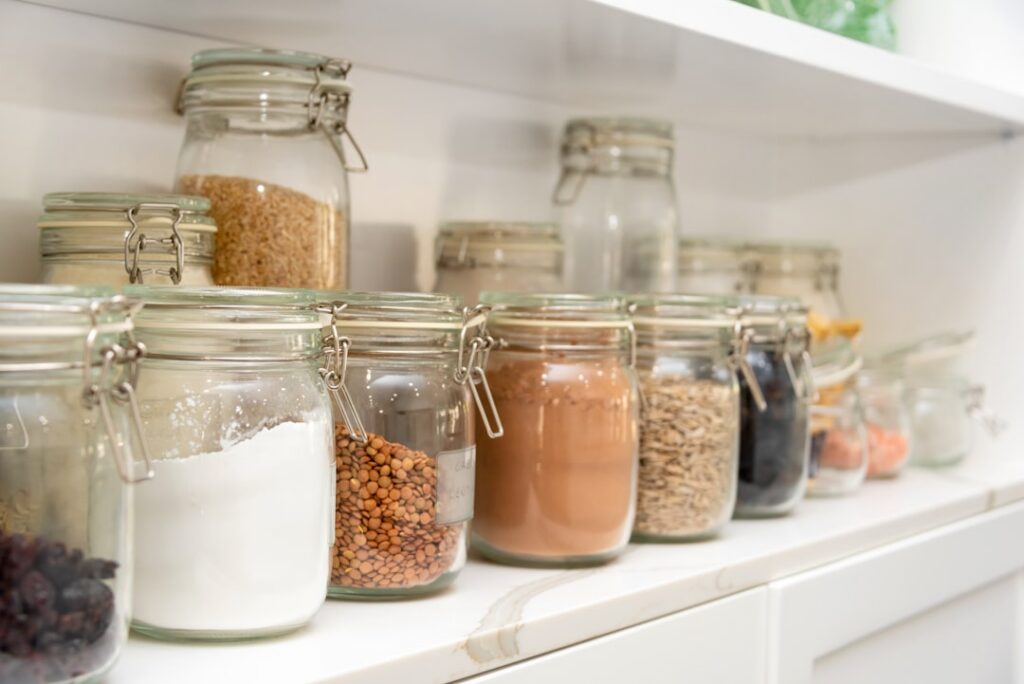 An infographic illustrating various dry superfoods and their key health benefits presented in an appealing clean design 