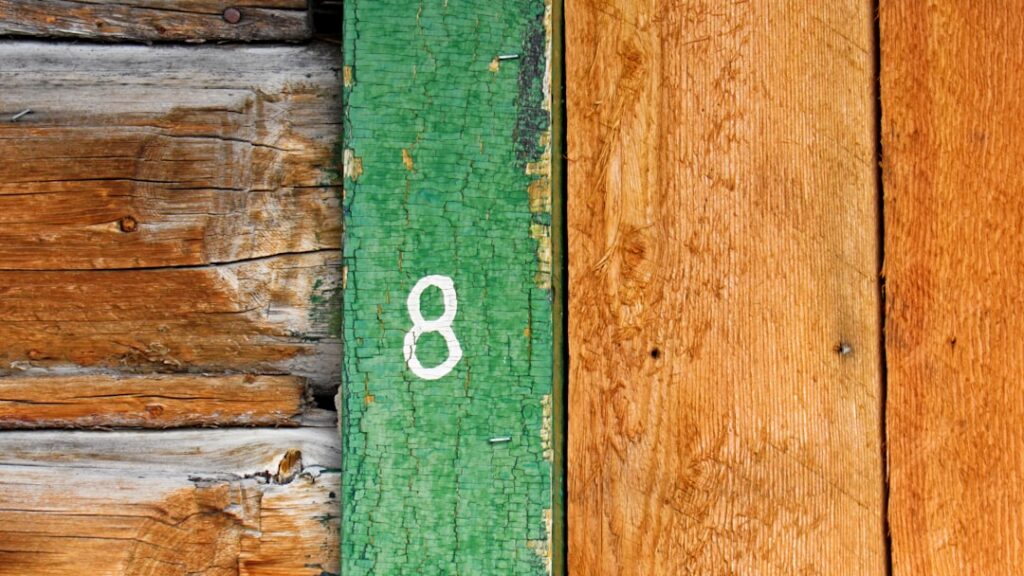 A grid or dense arrangement of the number 8 with several instances of the number 9 hidden amongst them creating a visual