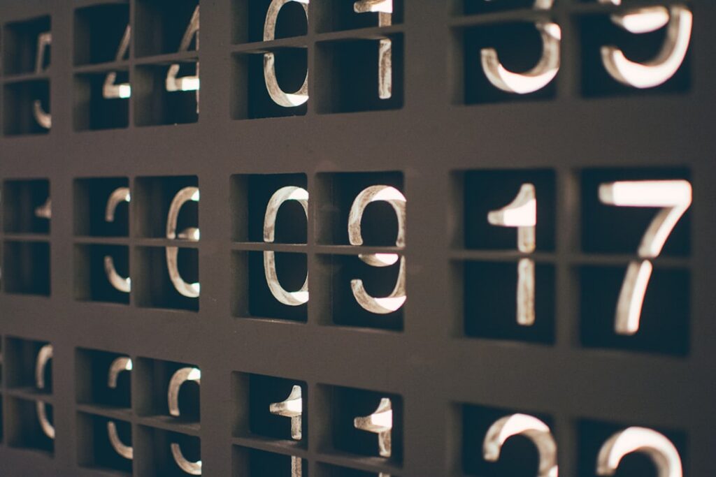 An optical illusion image featuring hidden numbers designed to challenge visual perception and selective attention The i