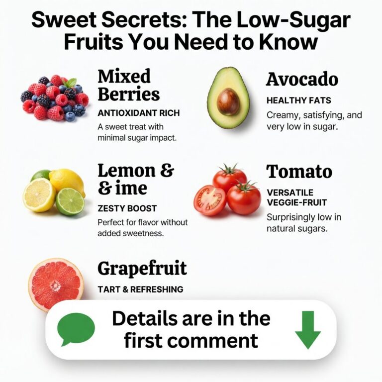 A vibrant assortment of low-sugar fruits including mixed berries avocado lemons limes tomatoes and grapefruits arranged
