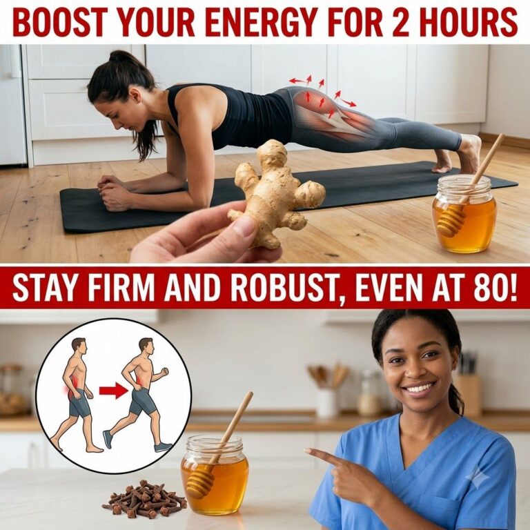 A vibrant image depicting fresh ginger root whole cloves and a jar of honey set against a backdrop of a healthy active p
