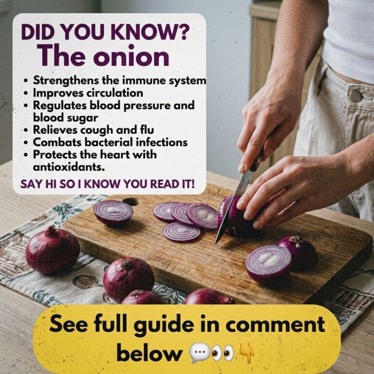 A close-up of hands slicing red onions on a wooden cutting board highlighting the vibrant purple rings