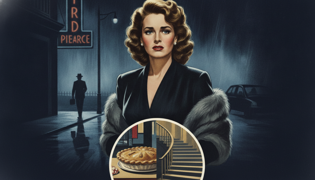 A movie poster for Mildred Pierce featuring Joan Crawford highlighting her dramatic portrayal