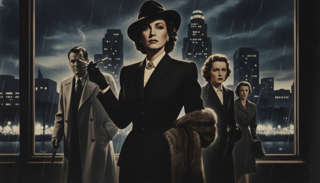 A real vintage movie poster for the film Mildred Pierce starring Joan Crawford