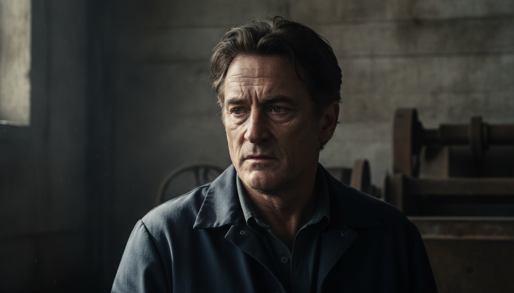 Sean Penn in a serious intense role from one of his award-winning films such as Mystic River or Milk