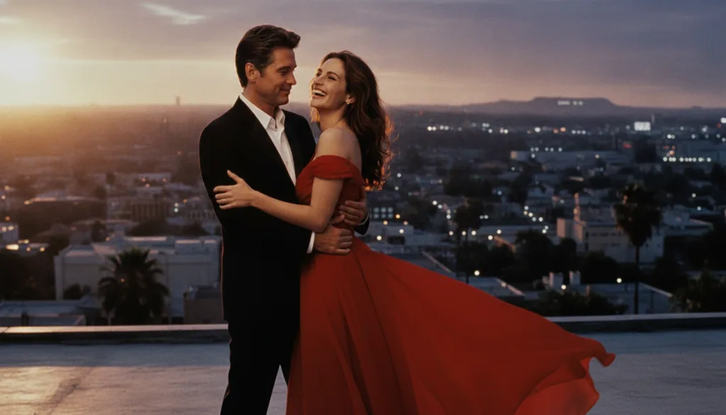 A real movie poster for Pretty Woman featuring Julia Roberts and Richard Gere