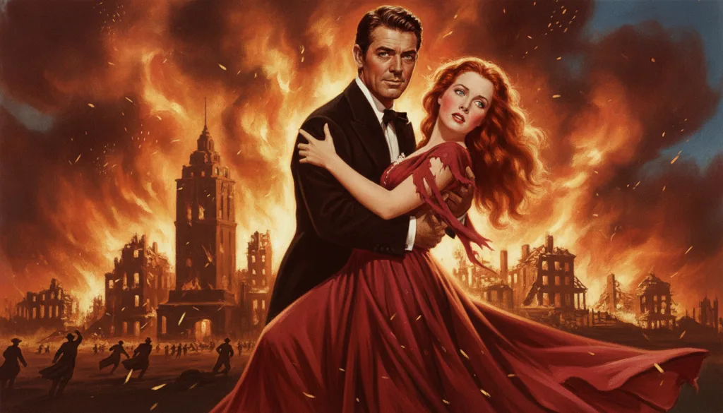Real movie poster or still from Gone With the Wind featuring Clark Gable as Rhett Butler
