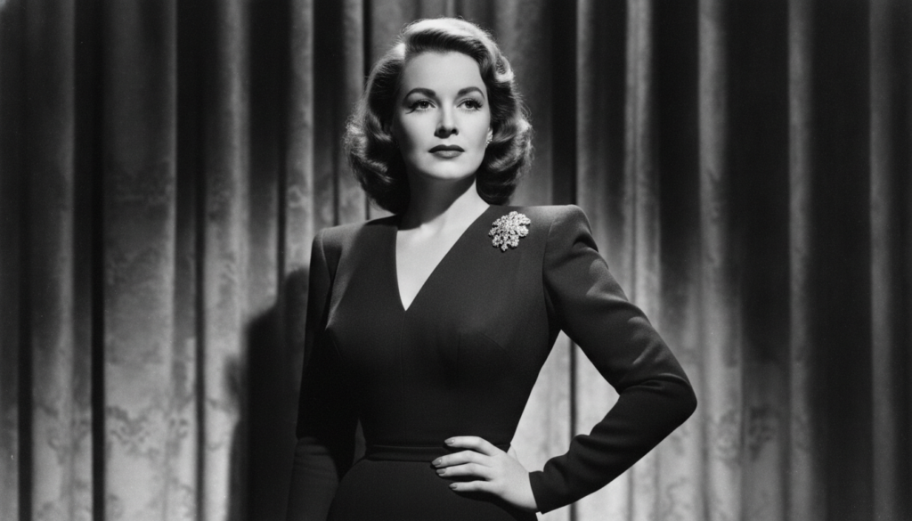 A real publicity photo of Joan Crawford from the 1930s or 1940s showcasing her signature style and strong screen presenc