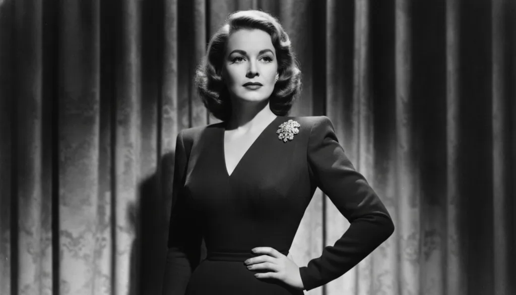 A real publicity photo of Joan Crawford from the 1930s or 1940s showcasing her signature style and strong screen presenc