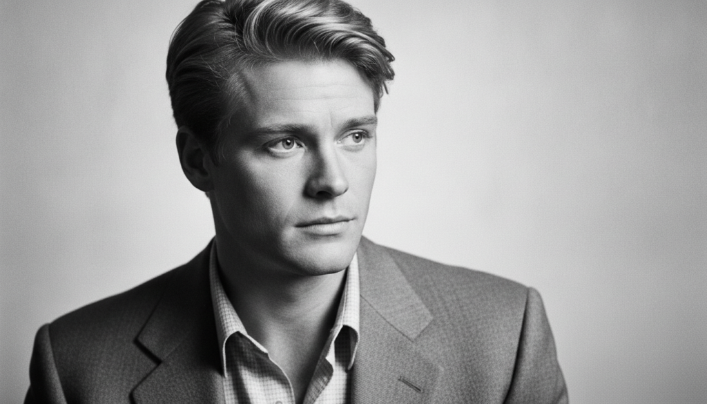 A black and white image of a young Robert Redford looking charismatic with a slight smile It s designed like a multiple-