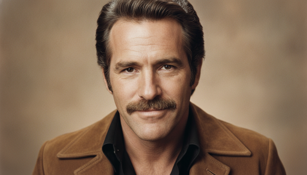 Classic headshot of Burt Reynolds known for his charismatic smile and swagger