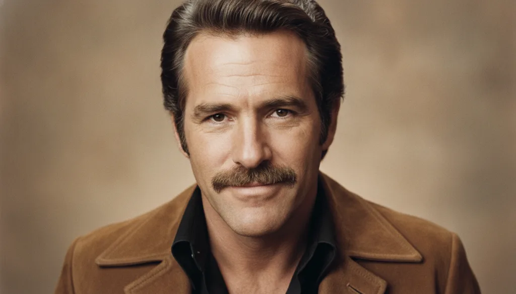 Classic headshot of Burt Reynolds known for his charismatic smile and swagger