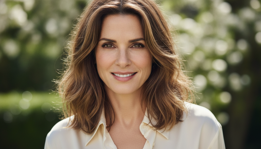 Sandra Bullock with a confident and versatile expression perhaps a promotional shot from one of her diverse films