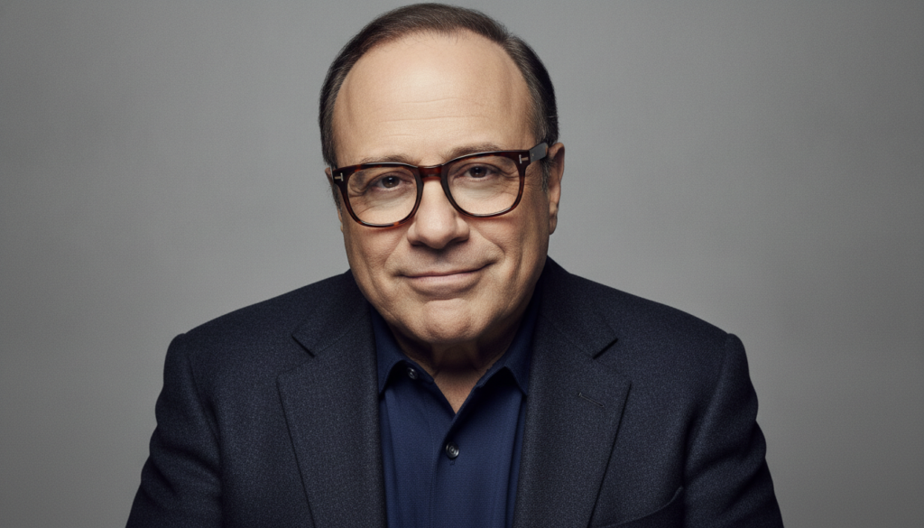 Danny DeVito in a publicity photo wearing distinctive glasses