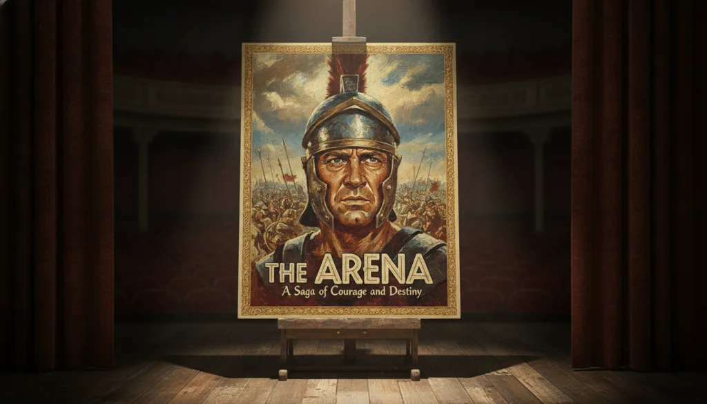 A vintage movie poster for one of Kirk Douglas s classic films such as Spartacus or Lust for Life from the Golden Age of