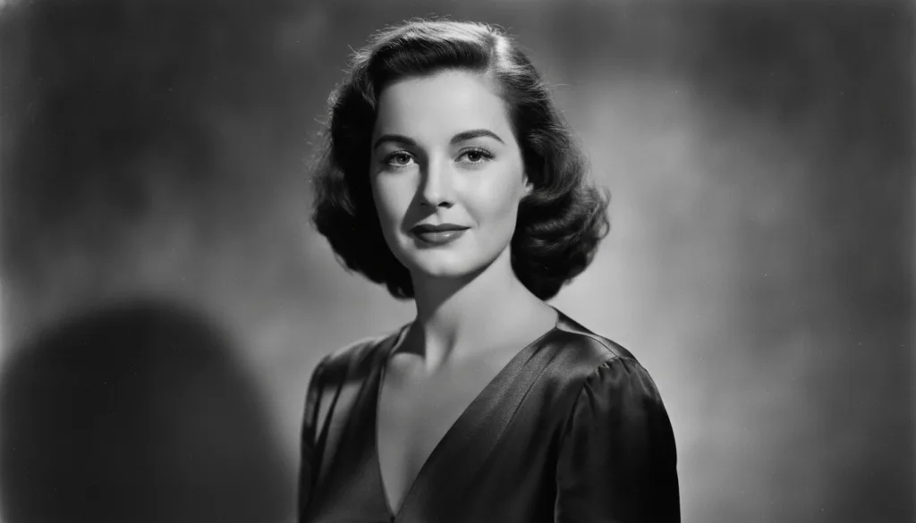 A beautiful classic headshot of Ava Gardner in her prime exuding glamour and elegance
