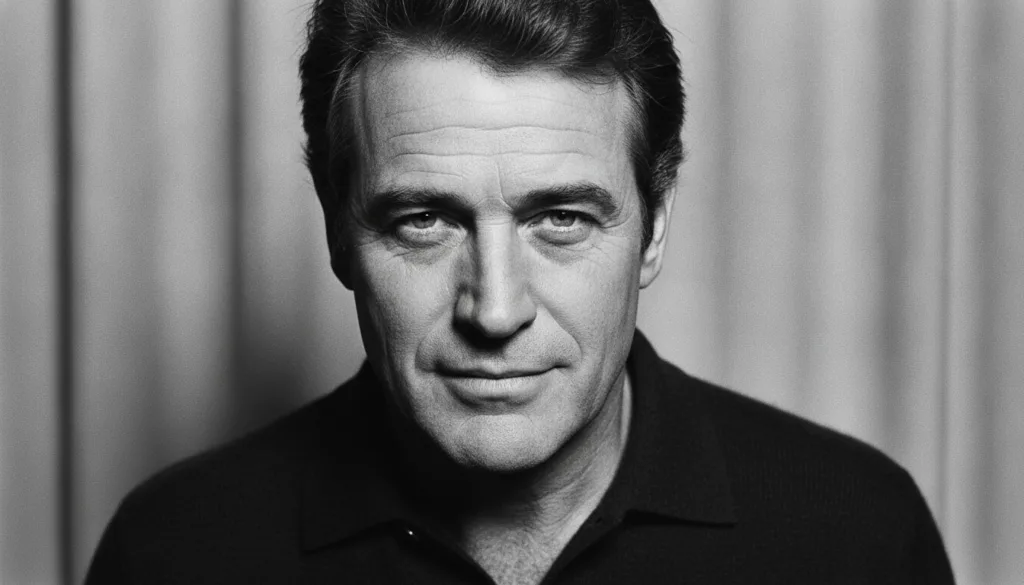 A black and white image of Paul Newman from his classic Hollywood era looking intensely at the camera Below the image ar