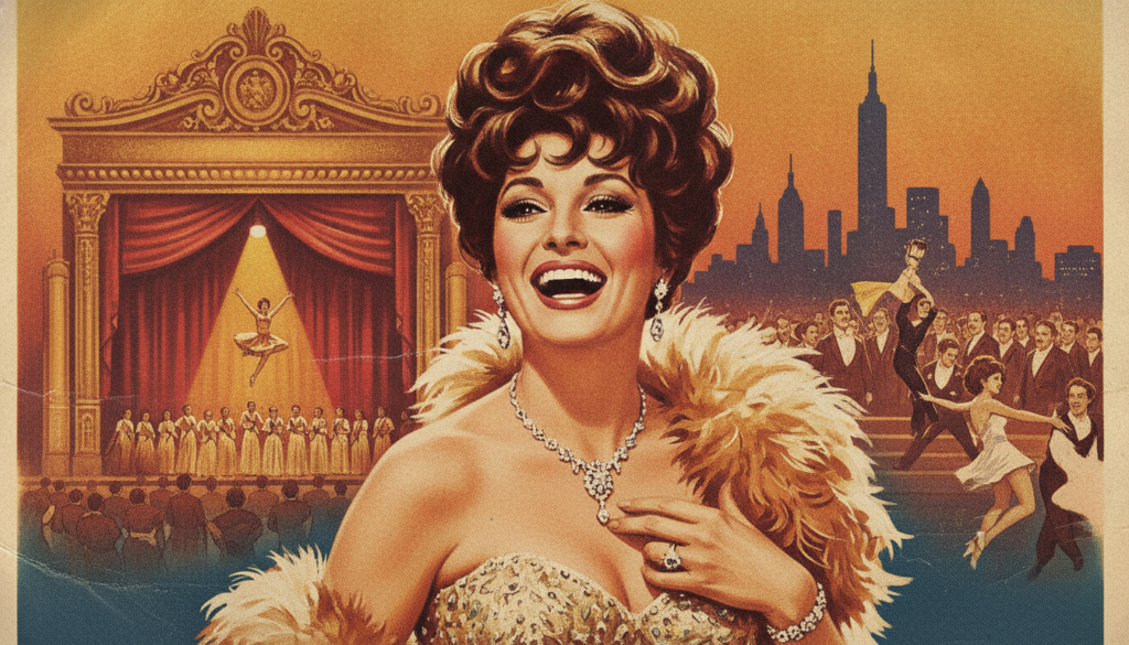 A real movie poster for a famous Barbra Streisand film showcasing her as an actress and singer like Funny Girl or A Star