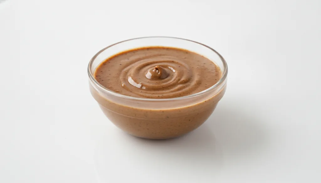 A small clean bowl filled with the thoroughly mixed Vaseline and instant coffee Botox hack mask showing a smooth consist