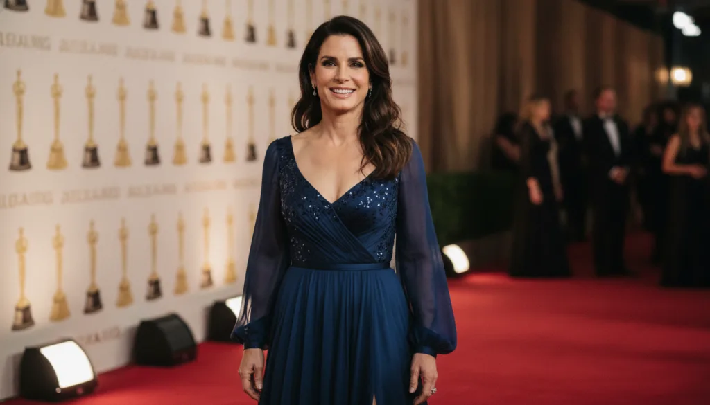 Sandra Bullock smiling on a red carpet showing her charismatic personality