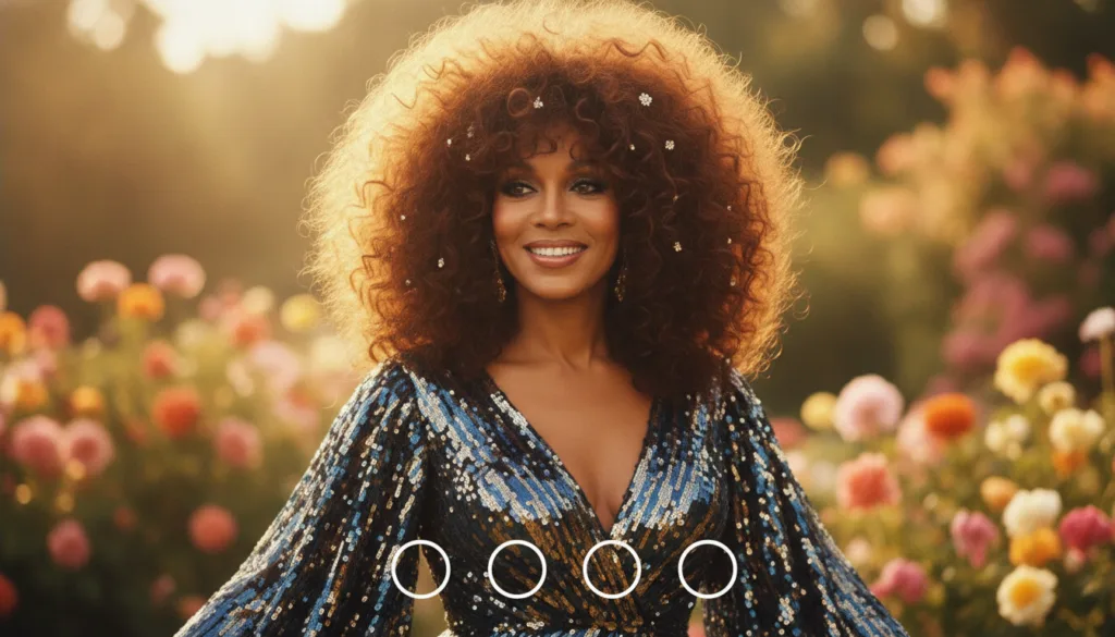A multiple-choice quiz image featuring a headshot of Diana Ross with four options below her image