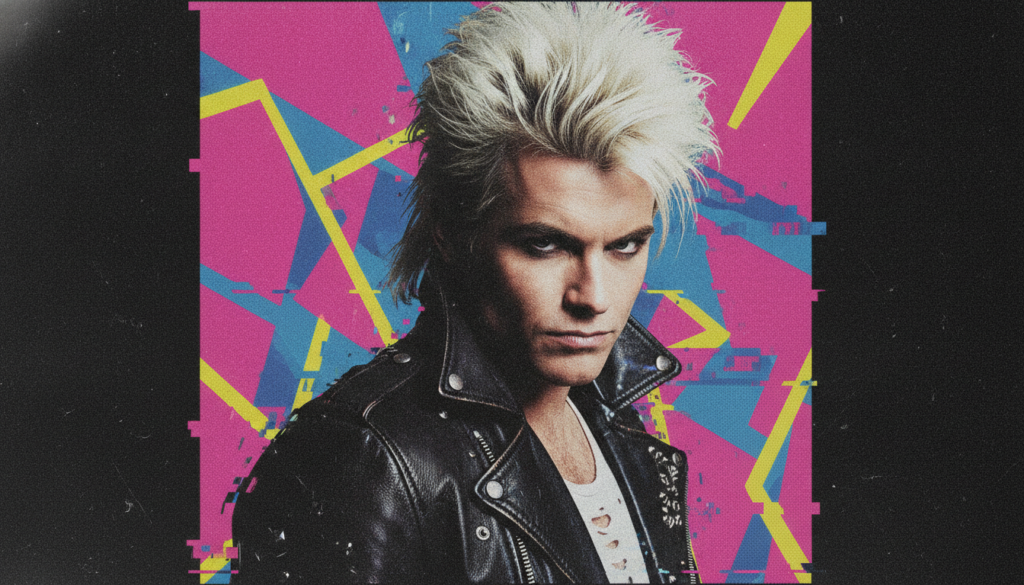 A vintage 80s album cover for Billy Idol possibly for Rebel Yell or Whiplash Smile showcasing his iconic look and album 