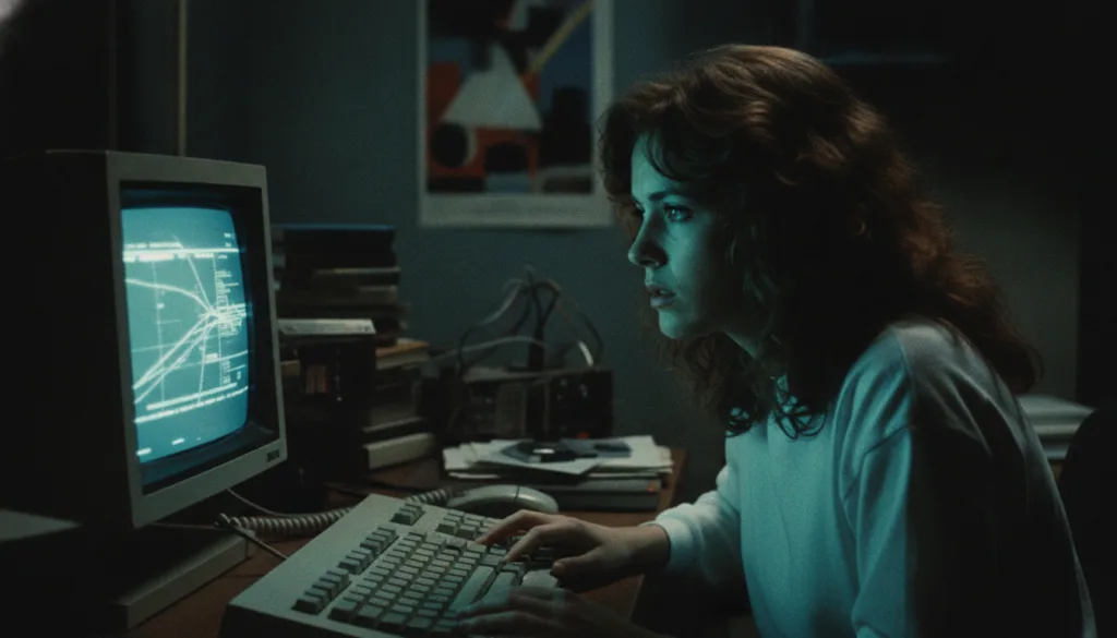 Ally Sheedy in a scene from the 1983 film WarGames portraying her character Jennifer Mack