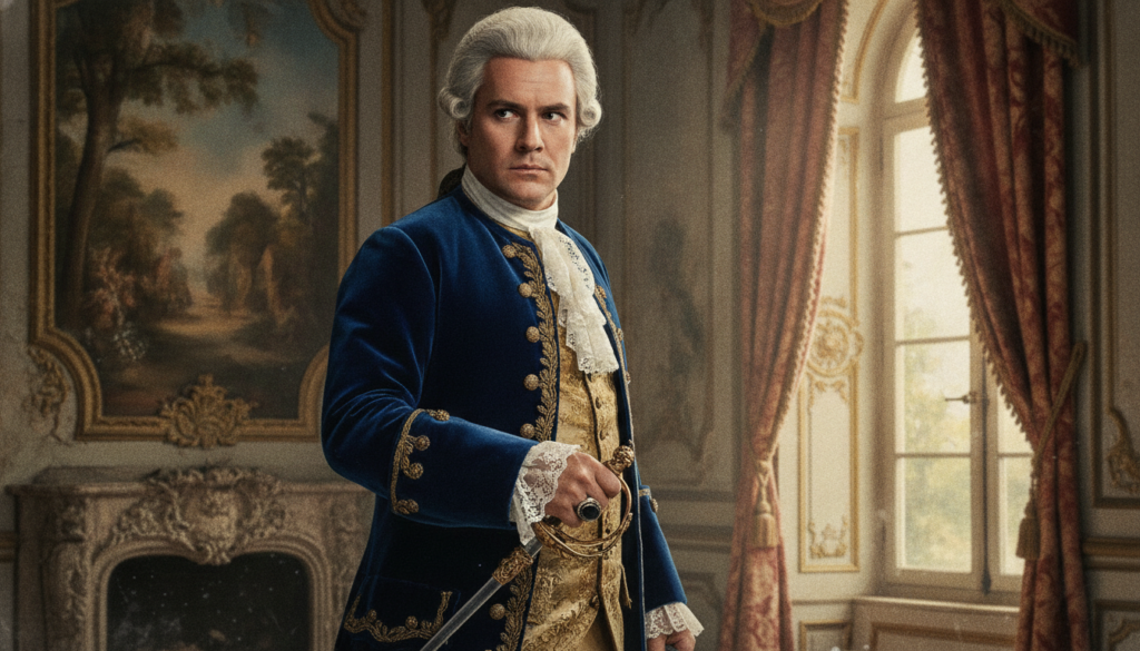 A real movie poster or still from Dangerous Liaisons featuring John Malkovich