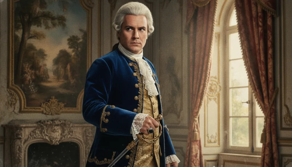 A real movie poster or still from Dangerous Liaisons featuring John Malkovich