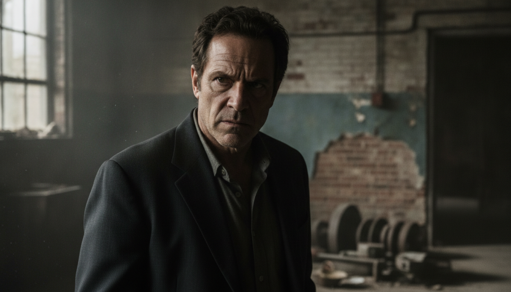 A real film still of John Turturro in a recognizable character role showcasing his intense acting style