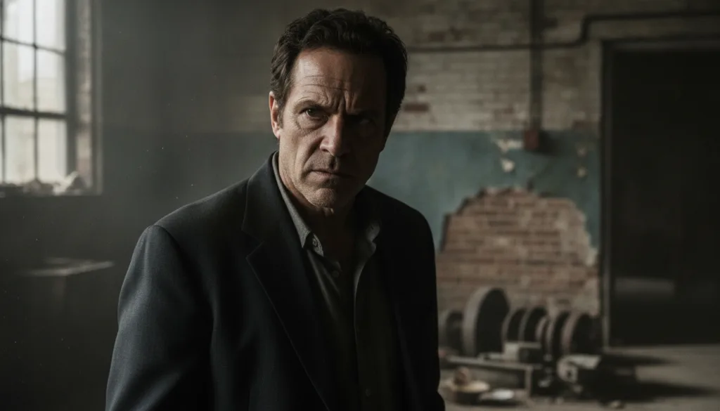 A real film still of John Turturro in a recognizable character role showcasing his intense acting style