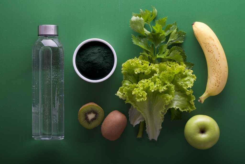 An appealing flat lay of various Vitamin B12-rich foods including salmon eggs a glass of milk yogurt lean beef and chees