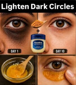 A small bowl of bright yellow turmeric powder next to an open jar of petroleum jelly Vaseline ready to be mixed The sett