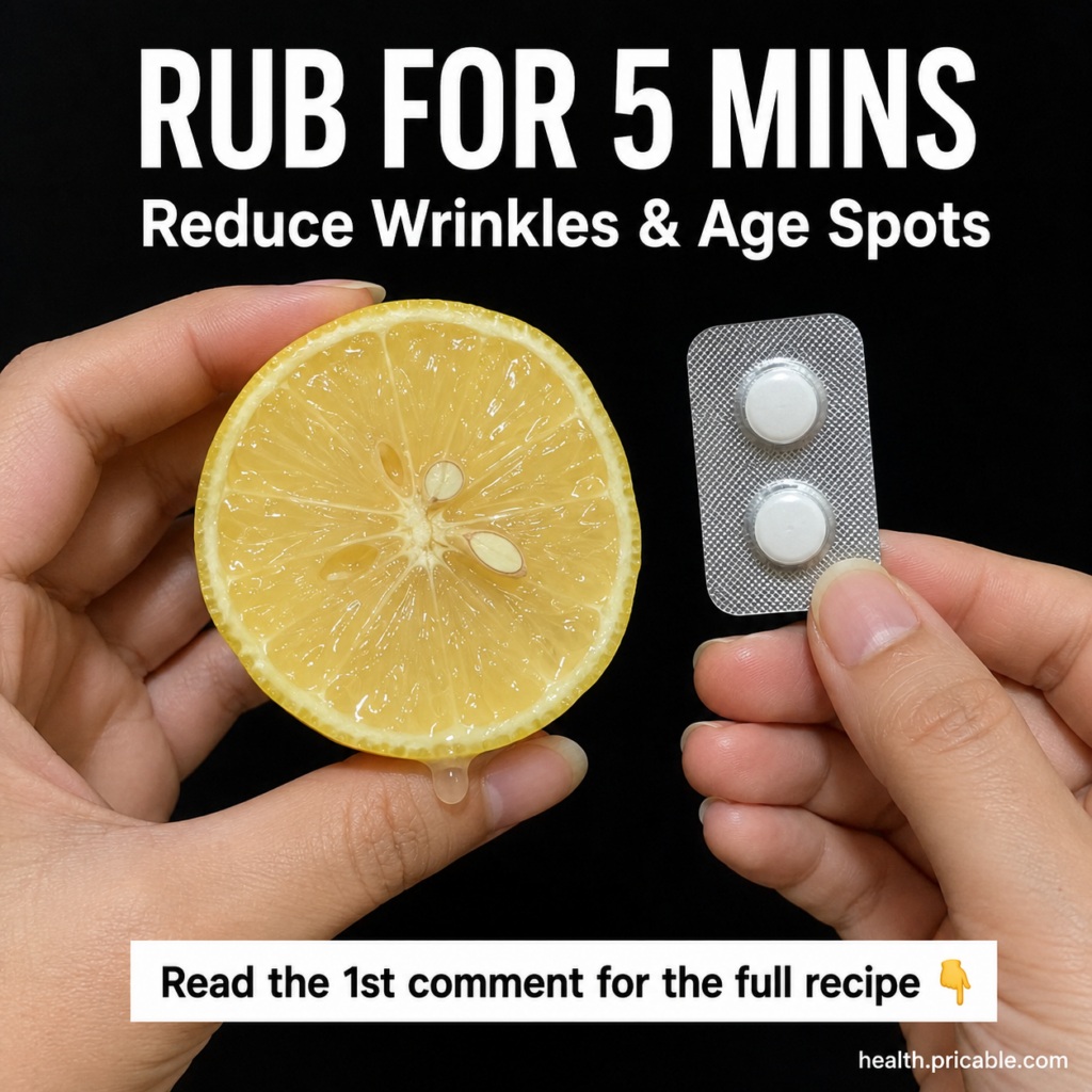 A halved lemon and two white pills in a blister pack on a dark background